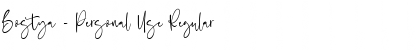 Download Bostya - Personal Use Font Download Bostya - Personal Use Font