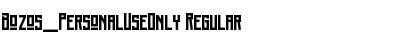 Download Bozos_PersonalUseOnly Font Download Bozos_PersonalUseOnly Font