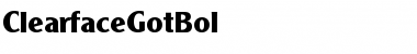 Download ClearfaceGotBol Font Download ClearfaceGotBol Font