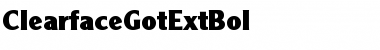 Download ClearfaceGotExtBol Font Download ClearfaceGotExtBol Font