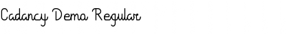Download Cadancy Demo Font Download Cadancy Demo Font