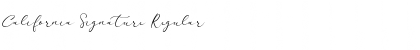 Download California Signature Font Download California Signature Font