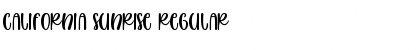 Download California Sunrise Font Download California Sunrise Font