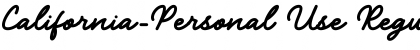 Download California-Personal Use Font Download California-Personal Use Font