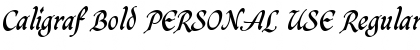 Download Caligraf Bold PERSONAL USE Font Download Caligraf Bold PERSONAL USE Font