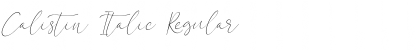 Download Calistin Italic Font Download Calistin Italic Font
