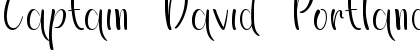 Download Captain David Portland DEMO Font Download Captain David Portland DEMO Font