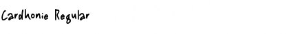 Download Cardhonie Font Download Cardhonie Font