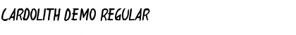 Download Cardolith Demo Font Download Cardolith Demo Font