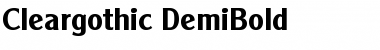 Download Cleargothic-DemiBold Font Download Cleargothic-DemiBold Font