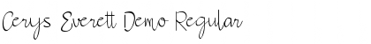 Download Cerys Everett Demo Font Download Cerys Everett Demo Font