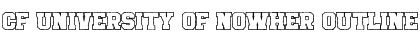 Download CF University of Nowher Outline Font Download CF University of Nowher Outline Font