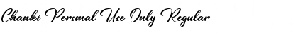 Download Chanki Personal Use Only Font Download Chanki Personal Use Only Font