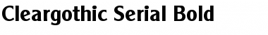 Download Cleargothic-Serial Font Download Cleargothic-Serial Font
