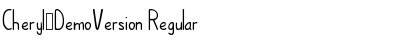 Download Cheryl_DemoVersion Font Download Cheryl_DemoVersion Font