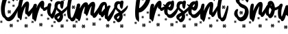 Download Christmas Present Snow Font Download Christmas Present Snow Font