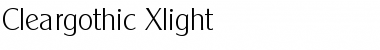 Download Cleargothic-Xlight Font Download Cleargothic-Xlight Font