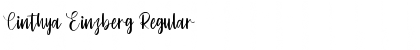 Download Cinthya Einzberg Font Download Cinthya Einzberg Font