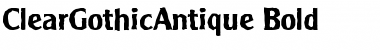 Download ClearGothicAntique Font Download ClearGothicAntique Font