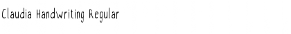 Download Claudia Handwriting Font Download Claudia Handwriting Font