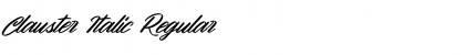 Download Clauster Italic Font Download Clauster Italic Font
