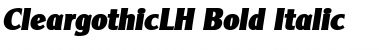 Download CleargothicLH Font Download CleargothicLH Font