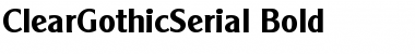 Download ClearGothicSerial Font Download ClearGothicSerial Font