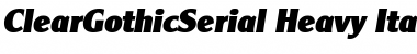 Download ClearGothicSerial-Heavy Font Download ClearGothicSerial-Heavy Font