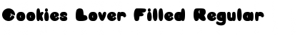 Download Cookies Lover Filled Font Download Cookies Lover Filled Font