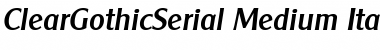 Download ClearGothicSerial-Medium Font Download ClearGothicSerial-Medium Font