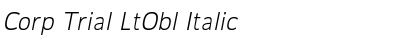 Download Corp Trial LtObl Font Download Corp Trial LtObl Font