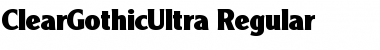 Download ClearGothicUltra Font Download ClearGothicUltra Font