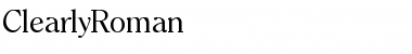 Download ClearlyRoman Font Download ClearlyRoman Font