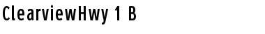 Download ClearviewHwy-1-B Font Download ClearviewHwy-1-B Font