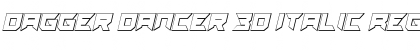 Download Dagger Dancer 3D Italic Font Download Dagger Dancer 3D Italic Font