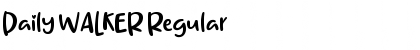 Download Daily WALKER Font Download Daily WALKER Font