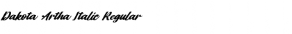 Download Dakota Artha Italic Font Download Dakota Artha Italic Font