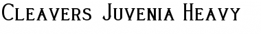Download Cleaver's_Juvenia_Heavy Font Download Cleaver's_Juvenia_Heavy Font