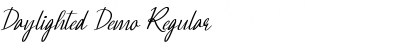 Download Daylighted Demo Font Download Daylighted Demo Font