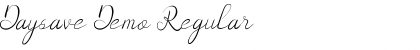 Download Daysave Demo Font Download Daysave Demo Font