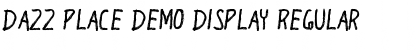 Download Dazz Place Demo Display Font Download Dazz Place Demo Display Font