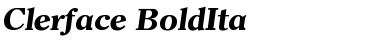 Download Clerface-BoldIta Font Download Clerface-BoldIta Font