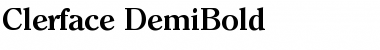 Download Clerface-DemiBold Font Download Clerface-DemiBold Font