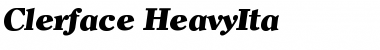 Download Clerface-HeavyIta Font Download Clerface-HeavyIta Font