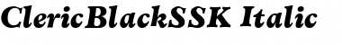Download ClericBlackSSK Font Download ClericBlackSSK Font