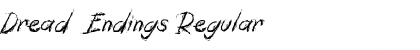 Download Dread Endings Font Download Dread Endings Font