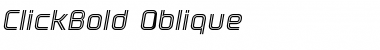 Download ClickBold Oblique Font Download ClickBold Oblique Font