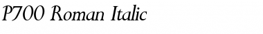 Download P700-Roman Font Download P700-Roman Font