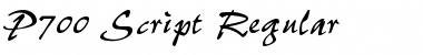 Download P700-Script Font Download P700-Script Font