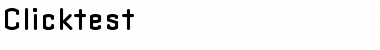 Download Clicktest Font Download Clicktest Font